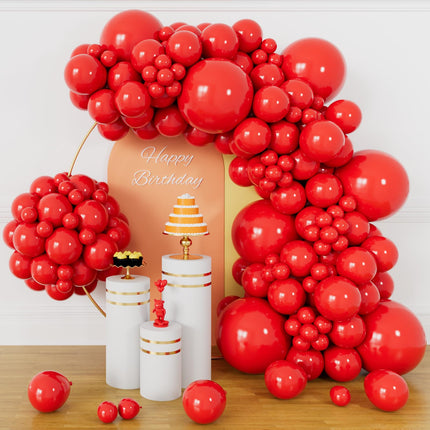 Kit de arco de globos negro mate de 134Pcs, kit de guirnalda de globos de látex