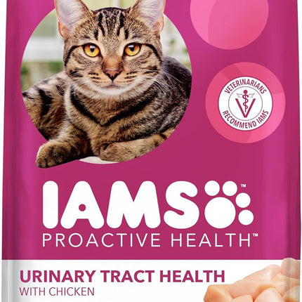 IAMS Proactive Health Dry Cat Food, Urinary Tract Health, Adult Cat Food Dry Recipe with Chicken, 3.5 lb. Bag