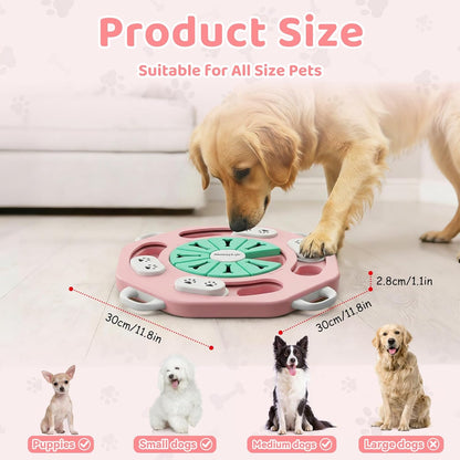 Pink Level-1 Dog Puzzle Treat Dispenser for Small and Medium Dogs - photo 2