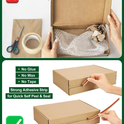 Shipping-Boxes-12x9x3 Inches: 25 Pack-Self-Seal-Cardboard-Boxes-for-Packaging, Brown-Shipping-Boxes-for-Packing-Small-Business, Corrugated Box Mailers for Book Shoes Gift Mailing