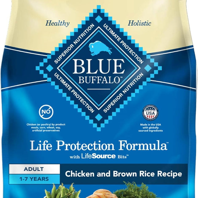 Chicken & Brown Rice Adult Dry Dog Food, 30 lb