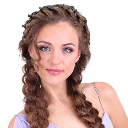 Headband With Clips, Bangs Hairstyle Hair Clip Headband