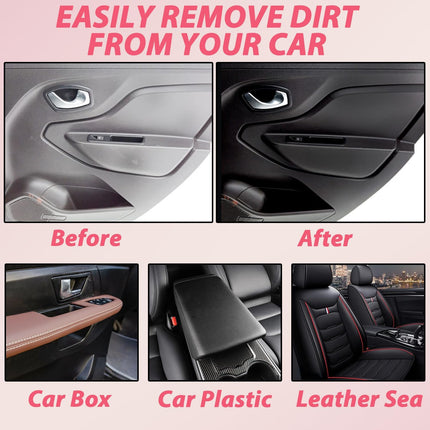 2PCS Polishing Cleaner Car Interior, 2026 Upgrade Car Interior Cleaner Spray, All Purpose Car Interior Detailer Cleaner for Dashboards, Seats, Leather, Plastic