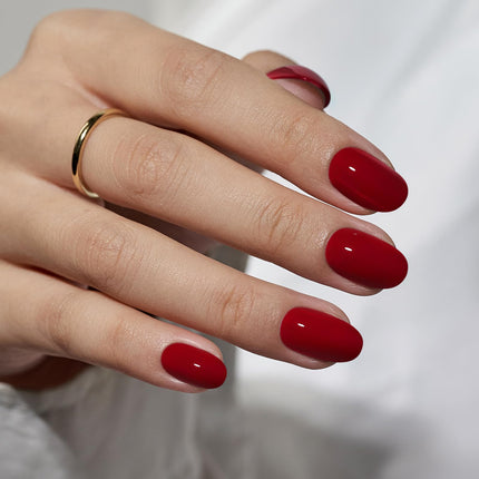 Uñas postizas, uñas falsas cortas almendradas rosas, 32Pcs kit completo