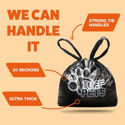 Dog Poop Bags Rolls with Handles, Extra Thick Poop Bags for Dogs
