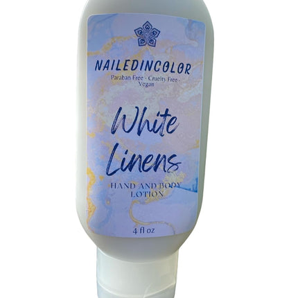 White Linens Goats' Milk Hand & Body Lotion, Scented Skin Care, Women, Teens, Moisturizer, 4 oz