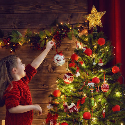 Christmas Tree Toppers Xmas Glitter Gold Hollow Star Treetop Topper