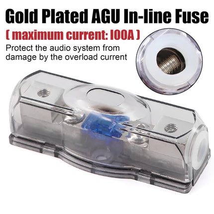 0 Gauge Audio Amplifier Installation Wiring Kit 3000W CCA with Fuse & RCA Complete Car Audio Power Cable Kit for Subwoofer and Speaker Install - image 5