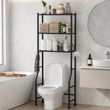 3-Tier Over-the-Toilet Storage Rack with Anti-Tilt Frame
