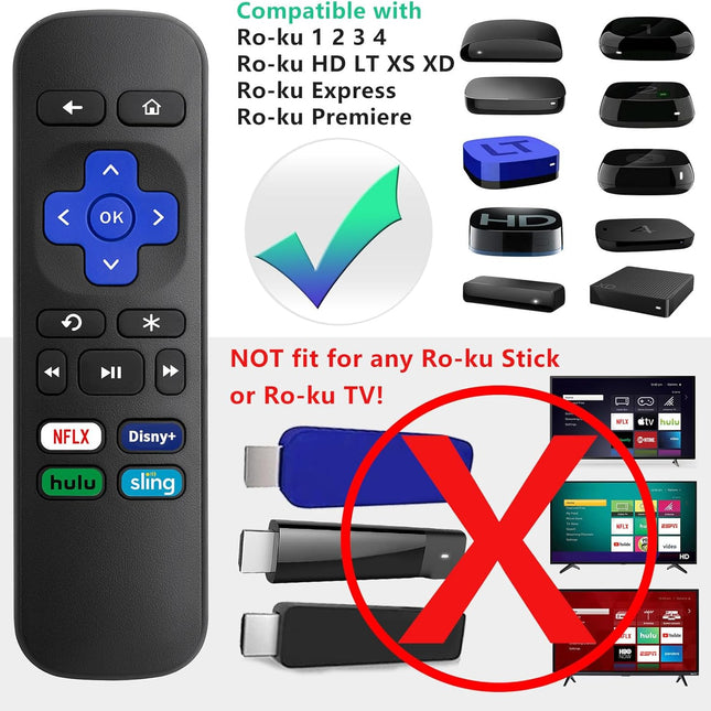 Universal Replacement Remote Control for Streaming Player
