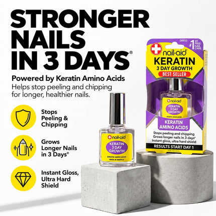 Keratin 3 Day Growth Nail Strengthener