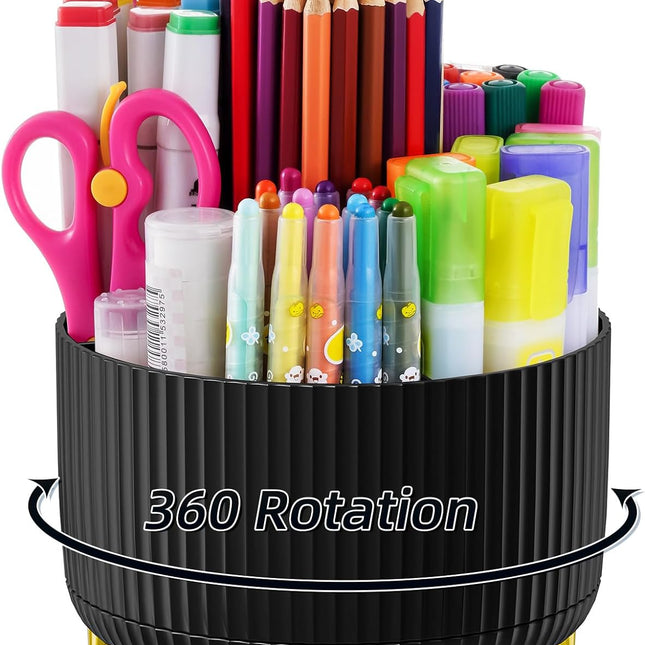 Desk Organizer, 360-Degree Rotating Pen Holder