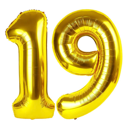 Gold 1 Balloon - Number Balloon 40 Inch, 1st Gold Birthday Decorations