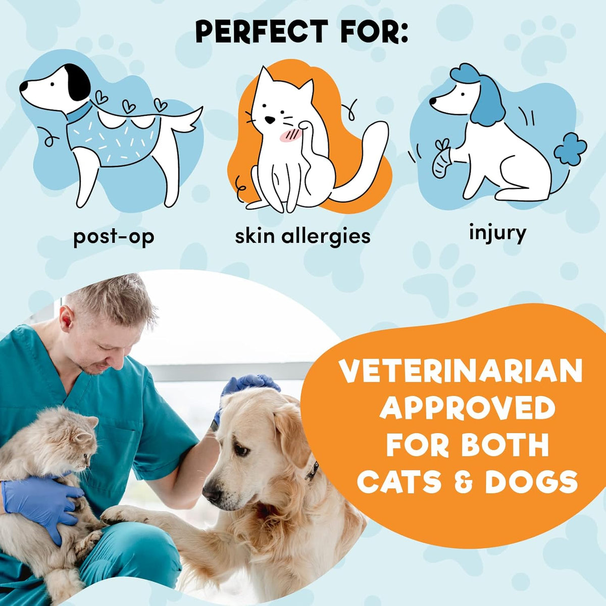 Inflatable Dog Cone Collar Alternative, Soft Dog Cone for Small Medium Large Dogs and Cats, Neck - photo 4