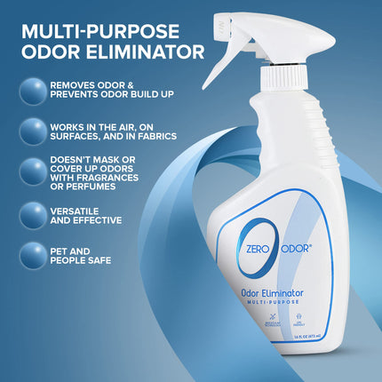 Eliminador de olores multiusos, desodorizante para telas y ambientes, 16 oz