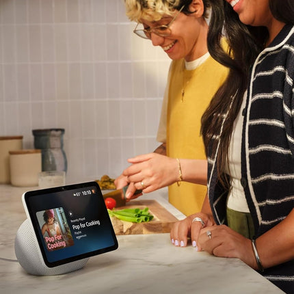 Amazon Echo Show 8 (newest model), Vibrant HD 8.7" display with spatial audio, Designed for Alexa+, Glacier White