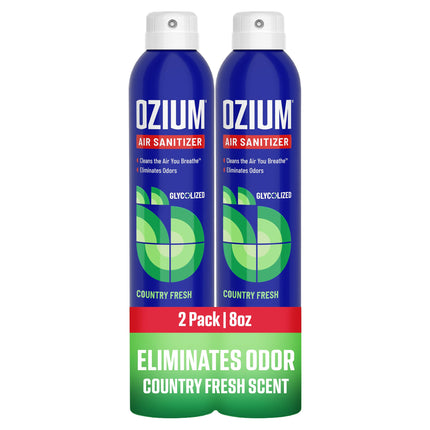 Spray sanitizante de aire y eliminador de olores de 8 Oz.
