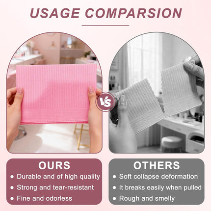 40pcs Disposable Nail Mats, Nail Desk Protection, Desk Accessories For Manicure Pedicure, Waterproof Easy To Clean Versatile For, Salon Nails & Home Diy Nail Art Supplies, 13"X18"Pink