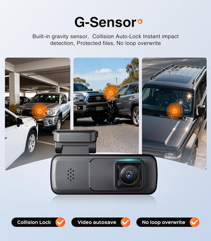 Front Dashcam for Cars, Mini 2K Dash Camera, Dash Cam Built-in WiFi - photo 4