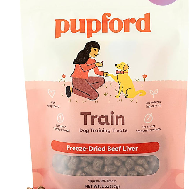 Freeze Dried Training Treats for Dogs & Puppies, 225+ Three Ingredient Bites (Beef Liver, 2 oz)
