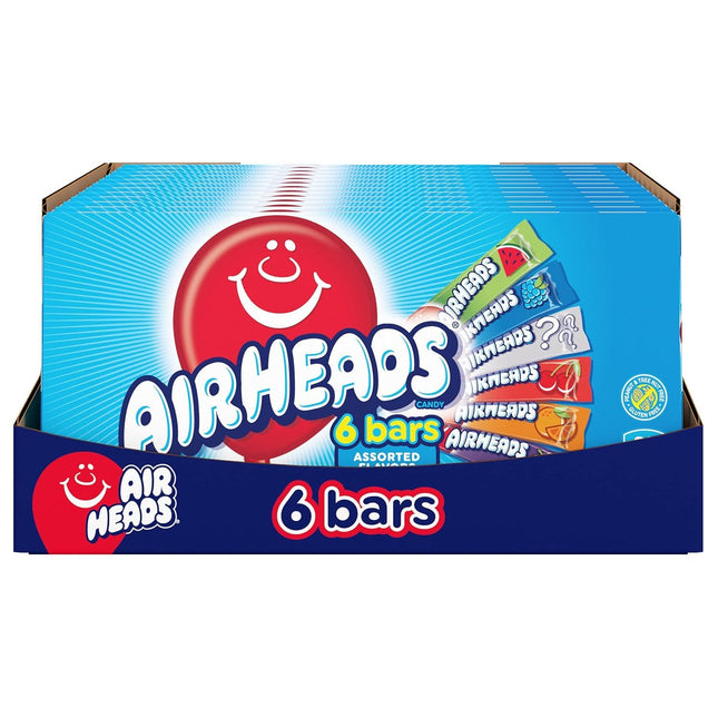 Candy, Assorted Fruit Flavors, Movie Theater Box, Individually Wrapped Full Size Bars, Non-Melting, 6 Bars per Box, 12