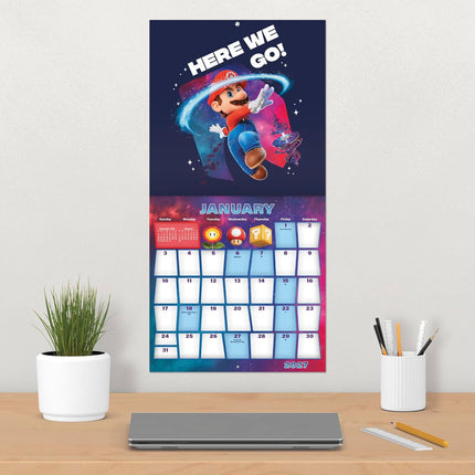 2027 The Super Mario Galaxy Movie Wall Calendar
