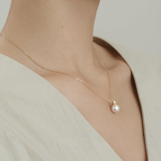 Single Pearl Necklace Birthday Gift for Mom