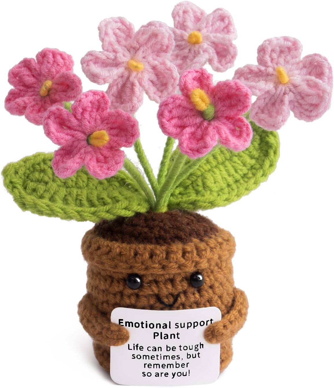 Positive Flower Crochet Decor - Life Is Tough But So Are You