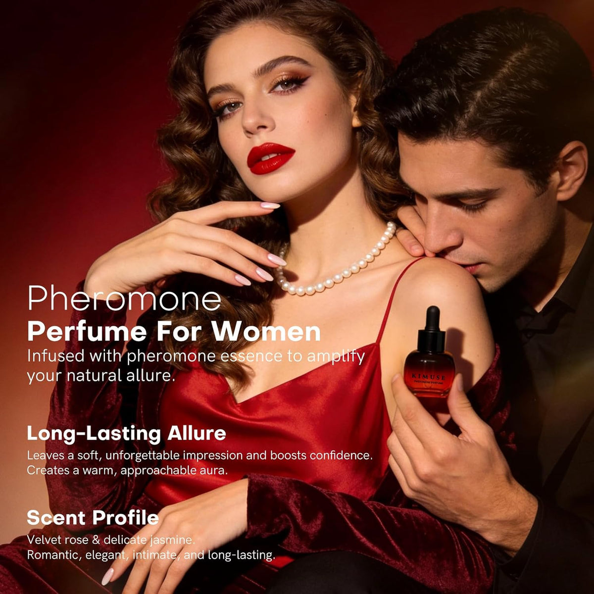 Pheromones Perfumes for Women, Long Lasting Women's Perfume with Rose & Jasmine Scent, Enhances - photo 2