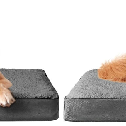 Cama ortopédica para perros grande con funda extraíble lavable, 41IN gris