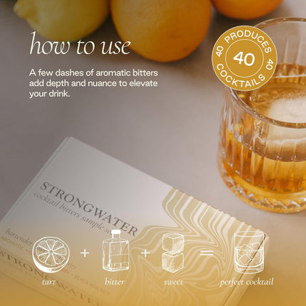 Strongwater - Bitters Sample Set - 4 Flavors, .5oz Each