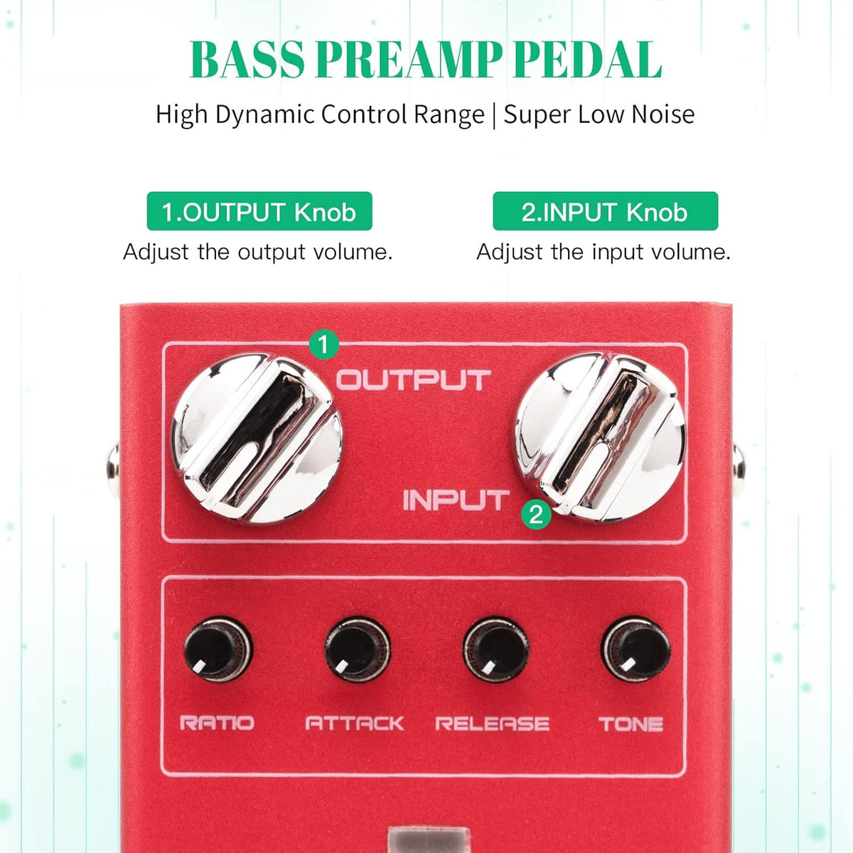 Bass Compressor Guitar Pedal with Optical Circuit - photo 2