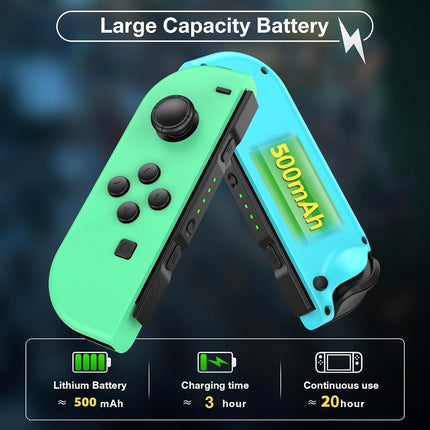 XAVOMEDINAL Switch Controller for Nintendo Switch Controller, Switch Controller Replacement Accessories with Double Vibration/Wake-Up/Motion Control/Screenshot