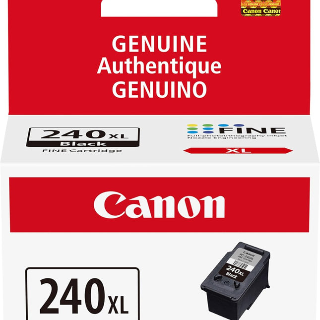PG-240 XL Genuine Black Ink Cartridge, Compatible with MG2120/3120/4120