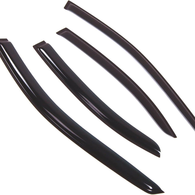 Outside Mount Black Tinted Window Vent Visors for C240 C320 C230 2001-2007, 4-Piece Set