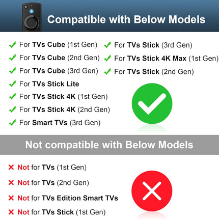 Replacement Firestick Remote with Fire Smart TVs Lite,HD,TVs Stick (4K/4K Max),TV Cube(1st/2nd/3rd Gen),for Hisense,Pioneer,3rd Gen Smart TVs
