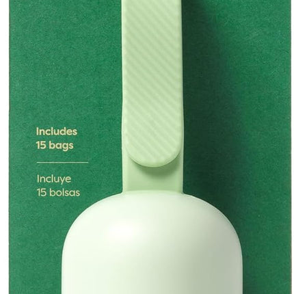 Earth Rated Dog Poop Bag Holder, Durable and Guaranteed Leakproof, Unscented, Dispenser with Starter Roll