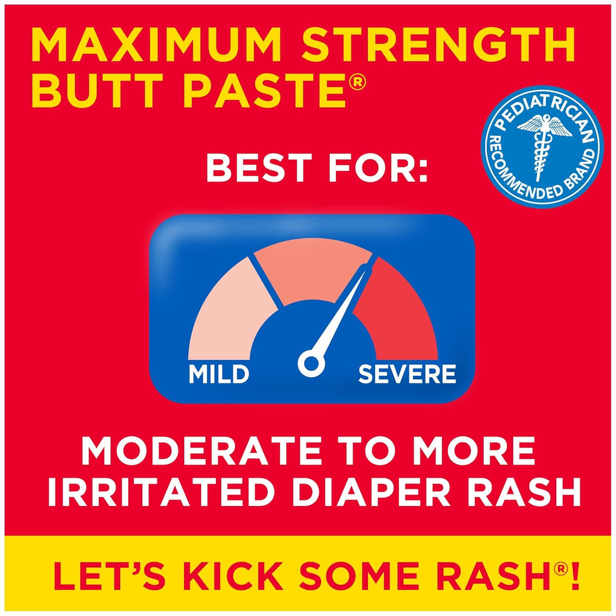 Max Strength Diaper Rash Cream with 40% Zinc Oxide, 4 oz Tube - photo 2