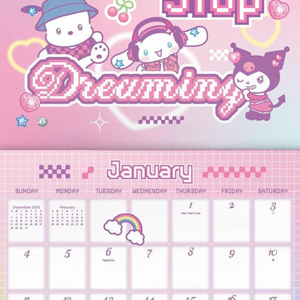 2026 Sanrio - Hello Kitty and Friends Wall Calendar
