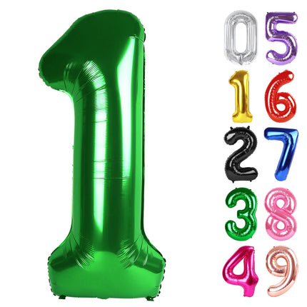 Gold 1 Balloon - Number Balloon 40 Inch, 1st Gold Birthday Decorations
