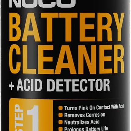 NOCO E404 12.25 Oz Battery Terminal Cleaner Spray and Corrosion Cleaner with Acid Detector