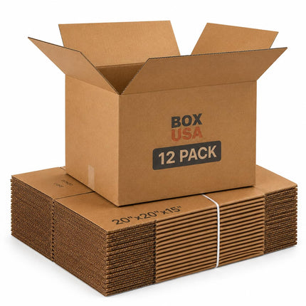 Cajas de mudanza resisten 65lbs, 18"L x 14"W x 12"H (paquete de 10) medianas - caja de cartón corrugado para envío, correo, empaque, embalaje y almacenamiento