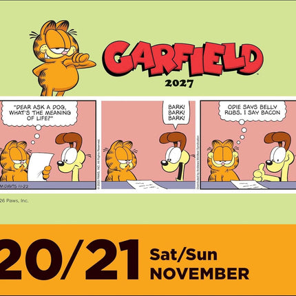 Garfield 2027 Day-to-Day Calendar