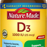 Vitamin D3 1000 IU, 300 Softgels