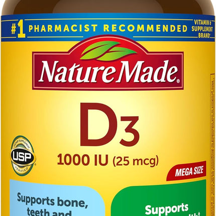 Nature Made Vitamin D3 1000 IU 300 Softgels - main