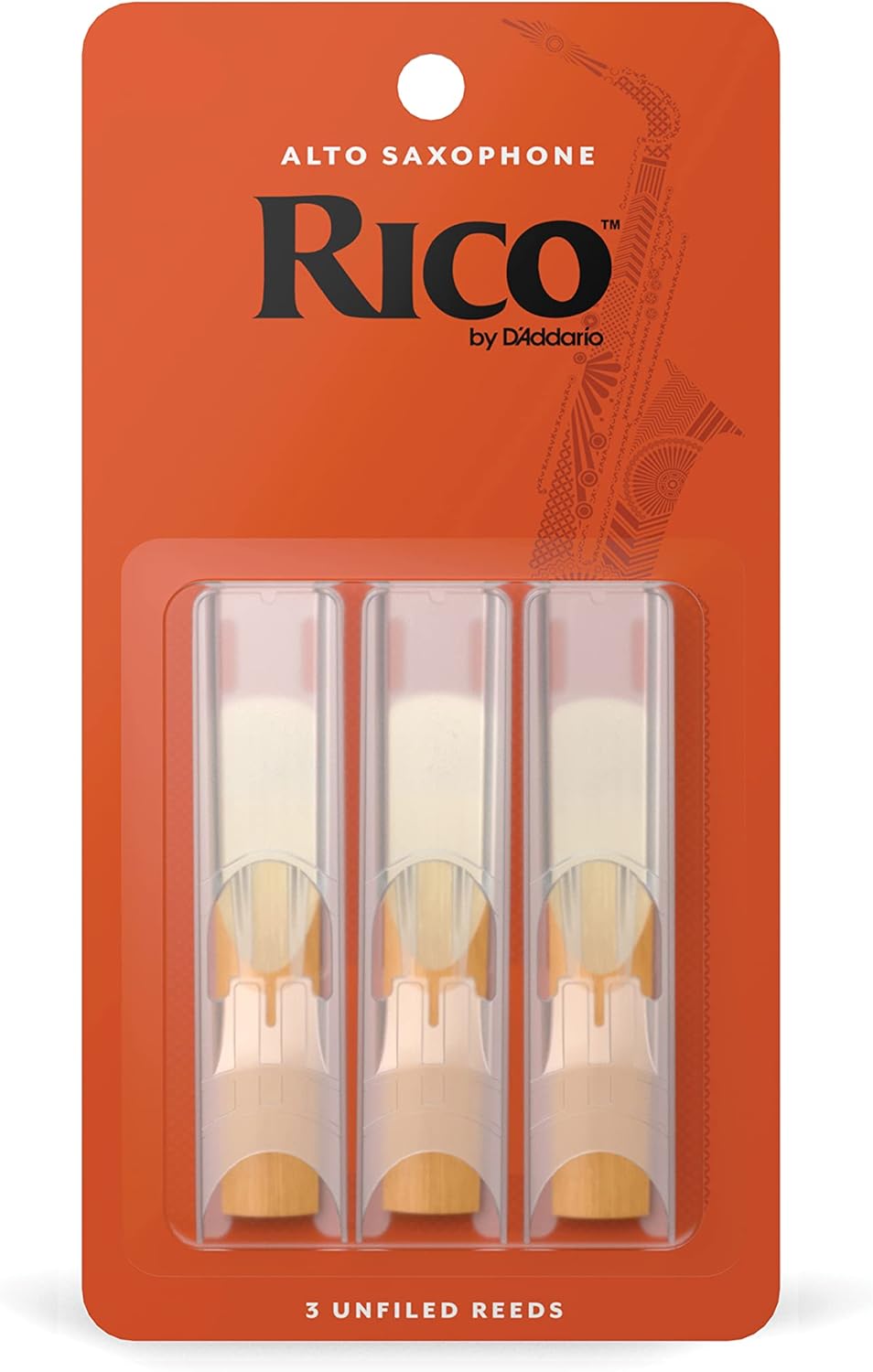 Saxophone Reeds, Alto Sax, Strength 1.5, 3-Pack