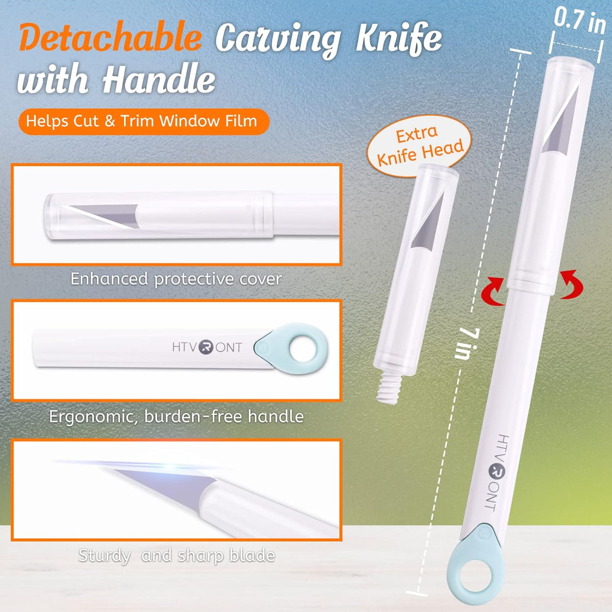 Window Film Kit - 4 Pcs Window Privacy Film Installation Tools, Easy to Apply Glass & Car Windows Tint - photo 5