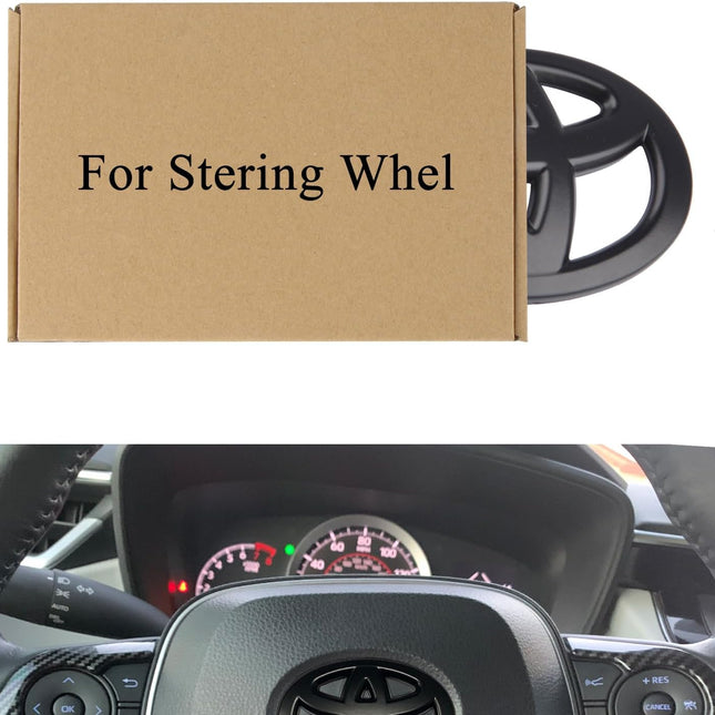 Steeering Wheeel Emblem Overlay Universal Fit for Toyota Tacoma Tundra
