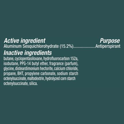 Spray antitranspirante para hombre Black + White, 3 unidades, protección contra manchas de desodorante, spray seco instantáneo, 3.8 oz
