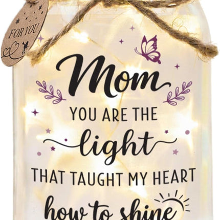 Mothers Day Gifts for Mom, Birthday Gifts for Women, Sentimental Mason Jar, Best Mom Gift Ideas from Daughter Son, Happy Birthday Appreciation Retirement Thank You Presents For Mom